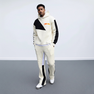 Relaxed Men Tracksuit Baggy <b>Set</b> Oversized Streetwear Two Piece Outfit Loose Fit Sweatshirt <b>Jogger</b> Pants Casual Athletic <b>Matching</b> - Product Image 4