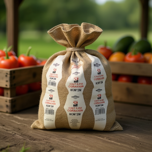 Sac en toile de jute de 6 cm * 2 m pour l'emballage textile - Product Image 2