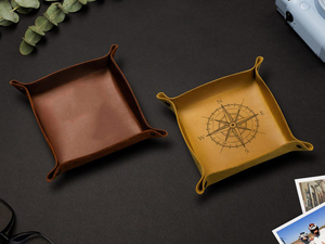 Choice Genuine Leather Tray Luxury <b>Watch</b> Jewelry Display Showcase Tray Custom Size Real Cowhide Leather Tray GLTY-0012 - Product Image 5