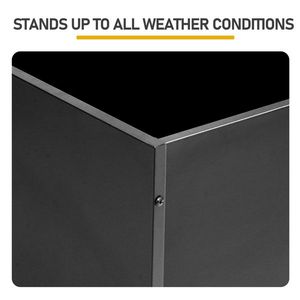 Fioriera da Giardino in Metallo Alta 70 Pollici con Traliccio e Vasi per Piante Rampicanti e Ortaggi, Contenitore per Esterni con Elegante Design a G - Product Image 2