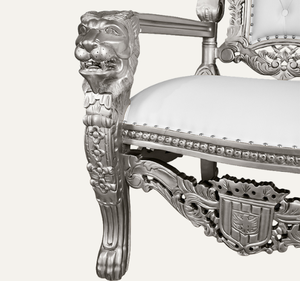 Fauteuil de repos classique personnalisé en bois d'acajou massif, fait main, durable, mobilier de luxe - Product Image 5