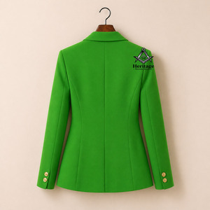 Chaqueta Blazer Personalizada HMR Verde Bordada con el Logo de Alpha Kappa para Mujeres de la Hermandad |   Blazer Personalizado con Bordado de Alpha Kappa Soror para Mujer - Product Image 5
