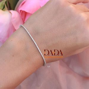 Premium Lab Grown Diamond Line <b>Bracelet</b> for Women Sparkling Round Diamond Fine Jewelry Elegant Bridal Gift Everyday - Product Image 6