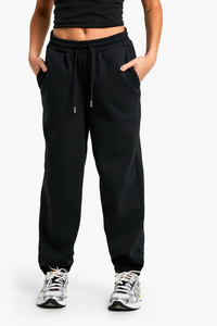 Pantalones deportivos largos de mujer, talla pequeña, con estampado de leopardo, de pierna ancha, de felpa y tela suave al tacto, pantalones de chándal para mujer. - Product Image 3