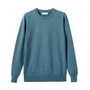 Cheap Bulk OEM Sale Homme <b>Men's</b> Sweater Troja Slim Solid Color Genser Casual Male Round Neck Geansai <b>Pullover</b> <b>Men</b> Brand - Product Image 1