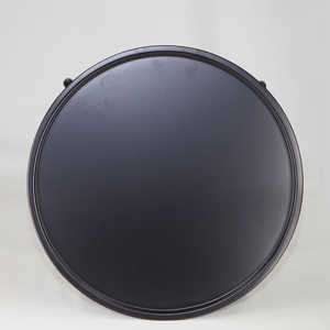 Antique <b>Round</b> Korean Dining <b>Table</b> <b>Small</b> Black Oriental Traditional <b>Coffee</b> <b>Table</b> - Product Image 1