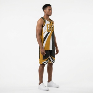 Premium Custom Sublimation Basketball Uniform Full Kit Breathable Mesh Team Basketball Jersey Reversible <b>Athletic</b> Shorts - Product Image 3