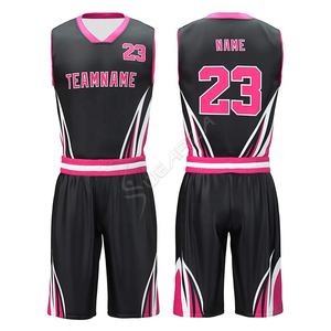 2024 maille de Sublimation personnalisée nouveau maillot de basket-ball gilet d'entraînement réversible uniforme d'entraînement de basket-ball de qualité supérieure - Product Image 4