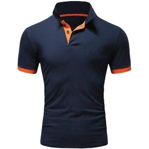 Vente en gros de polos personnalisés pour hommes, couleur unie, manches courtes, col à revers, grandes tailles, vêtements pour hommes - Product Image 2