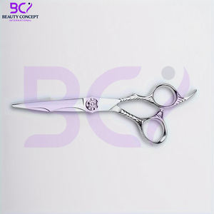 ชุดกรรไกรตัดผมและกรรไกรซอยผม, เครื่องมือช่างตัดผมสแตนเลสสตีลความหนาแน่นสูง ดีไซน์ใหม่ล่าสุด กรรไกรสำหรับร้านเสริมสวย - Product Image 5