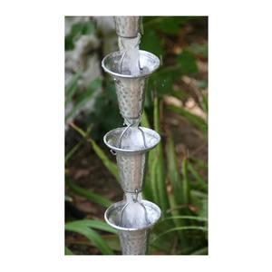 Cadena de Lluvia de Cobre Antiguo - Decoración de Jardín Hecha a Mano Resistente a la Intemperie con Gotas de Lluvia Danzantes - Product Image 5