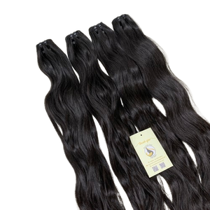 Vente chaude Naturel Noir Brut Ondulé Curl Genius Trame Bundle De Cheveux Doux Vietnamien Extensions De Cheveux Humains - Product Image 1