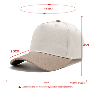 Casquette en coton durable à visière plate, sangle réglable, pour usage quotidien, mode décontractée, logo personnalisé, 5 panneaux, 100% coton - Product Image 5