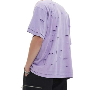 T-shirts formels à manches longues surdimensionnés style vintage délavés à l'acide 100% coton grandes tailles pour hommes Impression DTG - Product Image 2