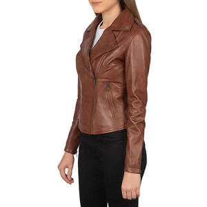 Veste en cuir pour femme de qualité supérieure, respirante, anti-rides, imperméable, écologique, légère et de qualité premium. - Product Image 4