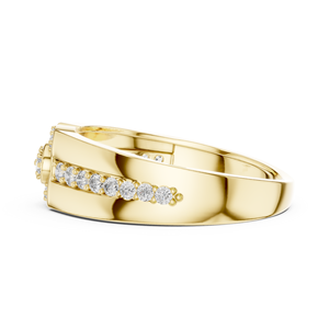 Bijoux Hip Hop Personnalisés en Gros pour Hommes : Bracelet Luxe Effet Diamant Plaqué Or 14 carats avec Moissanite en Grappe - Product Image 3