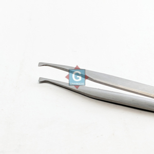 Pince à épiler en acier inoxydable, fine et durable, 10 mm, pour extensions de cils - Product Image 1