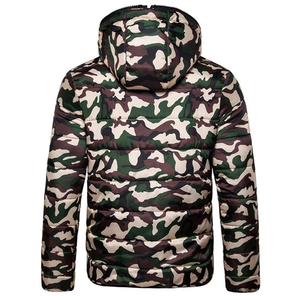 Custom Logo Outdoor Lightweight Warm <b>Men</b> Nylon <b>Camouflage</b> Hooded Winter Bubble Puff Down Coat Puffer <b>Jackets</b> Bubble <b>Jacket</b> - Product Image 2