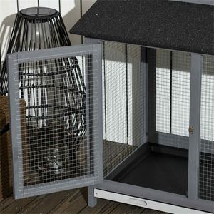 Recinto Regolabile in Metallo per Piccoli Animali, Gabbia per Interni/Esterni con Chiusura a Bottone, Design Solido - Product Image 6