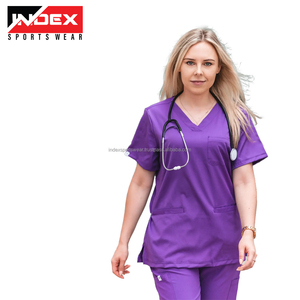เสื้อผ้าพยาบาลโรงพยาบาลสำหรับผู้หญิงเสื้อสำหรับใส่ทำงานที่มีโลโก้และดีไซน์ให้เลือกได้ - Product Image 4