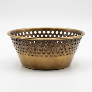 Antique <b>Brass</b> Handmade 15 cm Decor Bowl Pierced Wall Roshni Home Decor Wedding Metal Candle Holders <b>Lanterns</b> Candle Jars WB Inc - Product Image 1