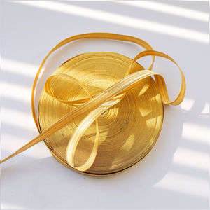 Ruban tressé brillant doré 10-12mm, fait main, écologique, personnalisable pour uniformes, garnitures et poignets de costumes fantaisie - Product Image 5