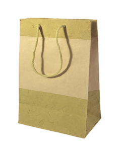 Sac à main artisanal Cameleon Exports en papier artistique assorti par tons, avec poignées en coton, idéal pour cadeaux et artisanat, fabriqué au Rajasthan - Product Image 2