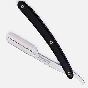 มีดโกนพับได้ สแตนเลสสตีล มีดโกนสำหรับช่างตัดผม พร้อมใบมีดเปลี่ยนได้ มีดโกนขอบตรงสำหรับช่างตัดผม - Product Image 3