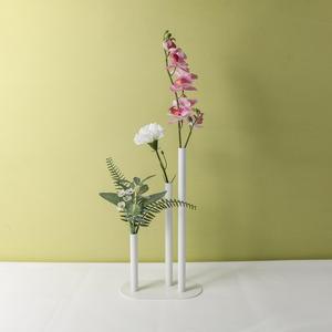 Juego de Jarrones de Metal Art Deco con Tubos Cilíndricos Hechos a Mano de Alta Calidad para Decoración Navideña del Hogar - Product Image 3