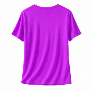 T-shirts pour femmes de style High Street, en polyester et coton, col rond, respirants, séchage rapide, logo personnalisé - Product Image 5