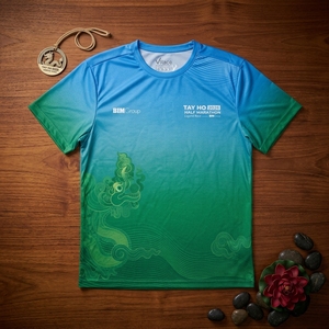 เสื้อวิ่งสั่งทำจำนวนมาก น้ำหนักเบา แห้งเร็ว เสื้อยืดกีฬาสำหรับฝึกซ้อม ผู้จำหน่าย - Product Image 2