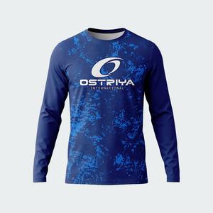Maillot de football personnalisé de haute qualité à col rond, manches courtes/longues, imprimé par transfert thermique, couleurs personnalisées sur le devant, 100 % polyester - Product Image 5