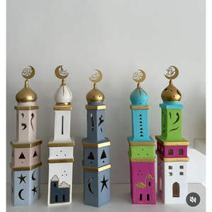 Decoración de Ramadán, Adornos Metálicos de Luna y Minarete para Eid Al-Fitr, Artículos Decorativos Más Vendidos en el Medio Oriente - Product Image 5