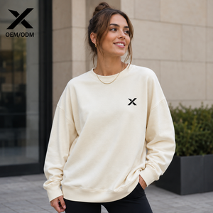 Sudadera Deportiva X Sports City para Mujer, Mezcla de Algodón y Poliéster, Color Sólido, Transpirable, Estilo Casual, Colores de Moda Otoñales - Product Image 3