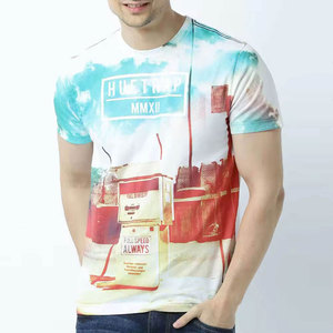 เสื้อยืดคอกลมแขนสั้นสีเทาสำหรับผู้ชาย ทรงโอเวอร์ไซส์ สไตล์ลำลอง ผ้าฝ้าย 100% สีพื้น ปักลายยางนูน - Product Image 4
