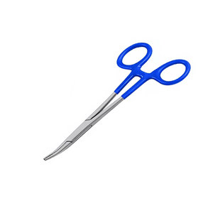 Juego de Pinzas Hemostáticas Manuales Premium Mosquito Forceps de 5 Pulgadas, Rectas y Curvas, con Mangos Recubiertos de PVC Plateado, de Acero Inoxidable Quirúrgico con Bloqueo - Product Image 4
