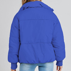 Chaqueta Acolchada de Lona Personalizada para Mujer, con Forro de Nailon, Impermeable, de Secado Rápido, Cálida para Invierno, Superventas - Product Image 3