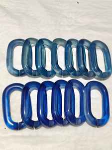 Eslabones de Cadena de Resina Transparentes de Gran Tamaño y Coloridos para Decoración de Paredes, Proyectos de Bricolaje, Separadores de Habitaciones y Accesorios para Cortinas - Product Image 6