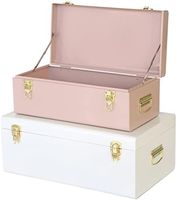 Boîte à cadeaux, coffret cadeau, coffre décoratif pour souvenirs, valise en métal rose, coffre de rangement haut de gamme, boîte cadeau élégante