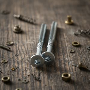 Tornillos de Cabeza Plana con Rosca Gruesa, Acero al Carbono, Clase 4.8 6.8, Métricos y en Pulgadas, Recubiertos de Zinc, Níquel y Óxido Negro, Grado Industrial - Product Image 1