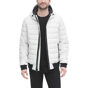 Latest Quality Men's Water-Resistant Reversible Eco-Friendly Breathable Quilted Puffer <b>Jacket</b> <b>Winter</b> Warm Puffy Front Logo - Product Image 5