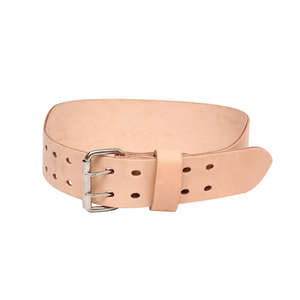 เข็มขัดพยุงหลังหนังแท้สำหรับยกน้ำหนักแบบ Heavy Duty สำหรับออกกำลังกาย ฟิตเนส เพาเวอร์ลิฟติ้ง  พร้อมโลโก้สั่งทำได้ - Product Image 2