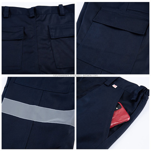 Ropa de trabajo de alta visibilidad Uniforme de seguridad de manga larga con cintas reflectantes Traje DE SEGURIDAD Ropa de trabajo protectora de la mejor calidad para hombres - Product Image 5