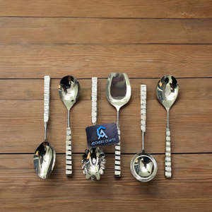 Wholesale Price Cooking Tools Utensils For Luxury Home Hotel Kitchen Stainless Steel Oil Spoon Salad Spoon Spatulas <b>MOP</b> <b>Handle</b> - Product Image 6