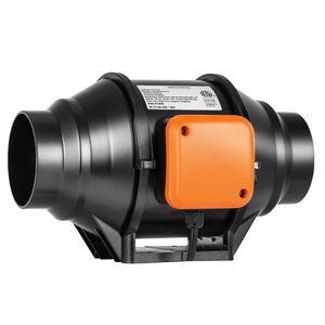 Ventilatore Assiale Inline da 4 Pollici con Motore AC, 200 CFM, Velocità Variabile, Silenzioso, per Ventilazione e Raffreddamento - Product Image 2