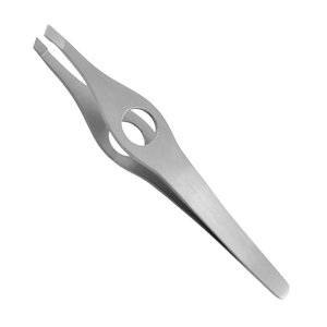 Stainless Steel Slanted Tip Multi Functional <b>Curler</b> Eye Eyelash <b>Eyebrow</b> Tweezers - Product Image 6