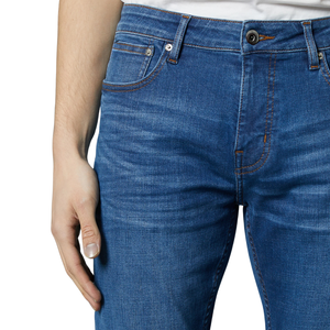 Pantalones Vaqueros de Mezclilla para Hombre, Corte Recto, Transpirables, Tejidos, Casuales de Primavera, Estilo Elástico ODM - Product Image 3