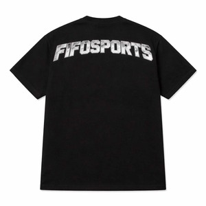 เสื้อยืดผู้ชายพิมพ์ลายกราฟิกโลโก้ตามสั่ง สีดำ ผ้าฝ้าย พิมพ์ลายด้านหลัง สไตล์สตรีทแวร์ แขนสั้น - Product Image 1