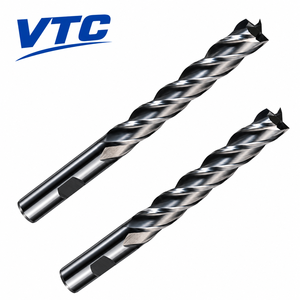 Fresa de carburo de 4 filos 35 °   Helix con Recubrimiento TiAlN para Centro de Mecanizado CNC, Corte HRC60 - Product Image 2