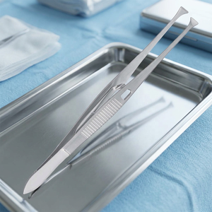 Forceps chirurgical Graefe en acier inoxydable, mâchoires larges de 4,5 mm, dents fines, instrument manuel pour utilisation en salle d'opération - Product Image 2
